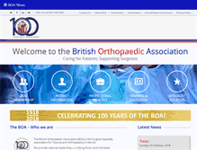 Tablet Screenshot of boa.ac.uk